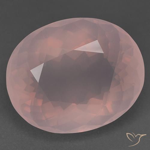 51.41ct 天然 ミディアムピンク ローズクォーツ, 楕円形, 透明