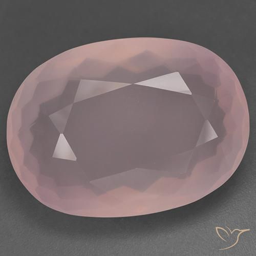 48.51ct 天然 ミディアムピンク ローズクォーツ, 楕円形, 透明