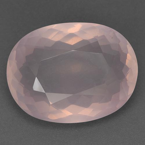 26.41ct 天然 ライトピンク ローズクォーツ, 楕円形, 透明