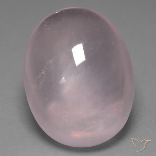 39.10ct 天然 ライトローズピンク ローズクォーツ, 楕円形, 透明