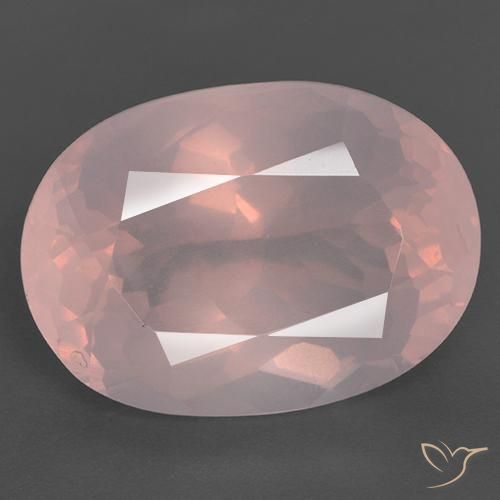 28.05ct 天然 鮮やかなピンク ローズクォーツ, 楕円形, 透明