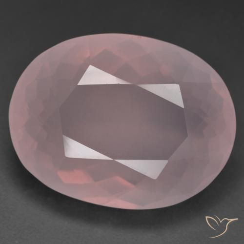 41.36ct 天然 ミディアムピンク ローズクォーツ, 楕円形, 透明
