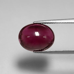 6.46カラットの天然ピンクレッドルベライトトルマリン（12.3×9.6 mm・透明）