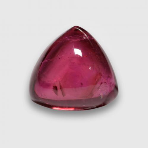 3.76カラットの天然濃いマゼンタルベライトトルマリン（9.2×8.8 mm・トリリアント）