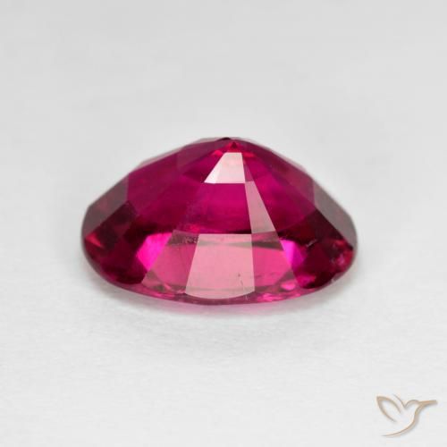 3.45ct 天然 ダークレッド ルベライトトルマリン, 楕円形, VS-SI