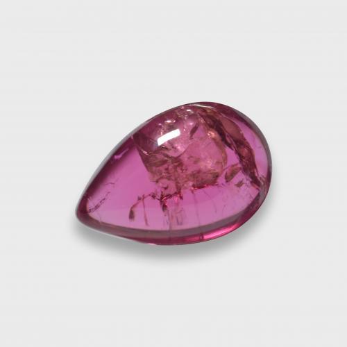 1.91カラットの天然ミディアムダークレッドルベライトトルマリン（9.2×6.2 mm・洋梨の形）