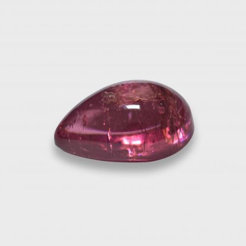 1.91カラットの天然ミディアムダークレッドルベライトトルマリン（9.2×6.2 mm・洋梨の形）