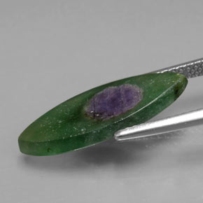 3.70カラットの天然バイカラールビーインフックサイト、マーキーズ、半透明