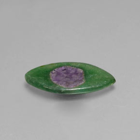 4.10カラットの天然バイカラールビーインフックサイト、マーキーズ、透明