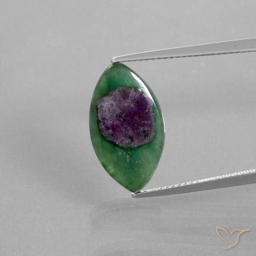 5.03ct 天然 マルチカラー ルビーインフックサイト, マーキーズ, 半透明
