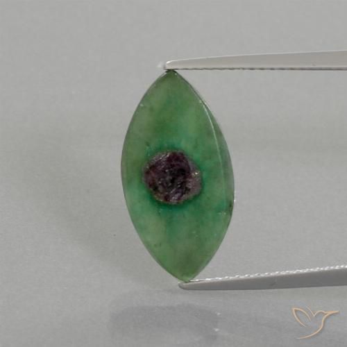 3.90ct 天然 マルチカラー ルビーインフックサイト, マーキーズ, 半透明