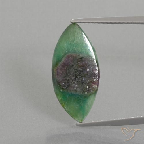 4.95ct 天然 マルチカラー ルビーインフックサイト, マーキーズ, 半透明