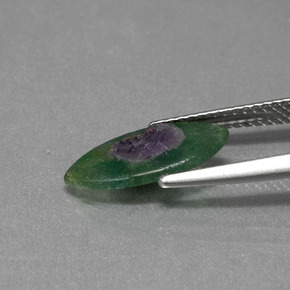 1.47カラットの天然バイカラールビーインフックサイト、マーキーズ、半透明