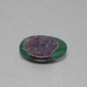 4.50カラットの天然バイカラールビーインフックサイト、オーバルカット、半透明