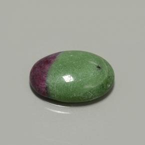 14.29カラットの天然マルチカラールビーゾイサイト（20.3×15.2 mm・オーバルカット）