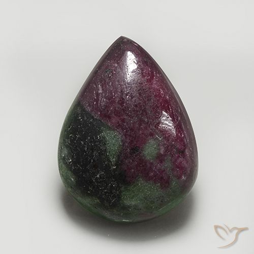 41.36ct 天然 マルチカラー ルビーゾイサイト, 洋梨の形, オペーク