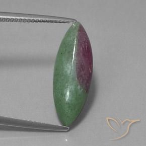 6.03ct 天然 マルチカラー ルビーゾイサイト, マーキーズ, オペーク