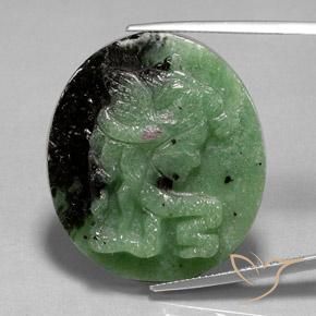 48.13ct 天然 マルチカラー ルビーゾイサイト, 楕円形, オペーク