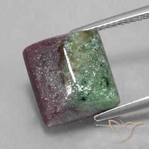 10.64ct 天然 マルチカラー ルビーゾイサイト, バゲット, オペーク