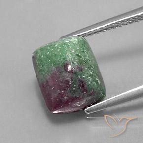 8.27ct 天然 マルチカラー ルビーゾイサイト, バゲット, オペーク