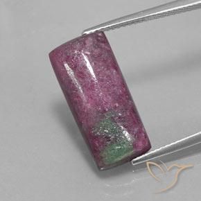 10.58ct 天然 マルチカラー ルビーゾイサイト, バゲット, オペーク