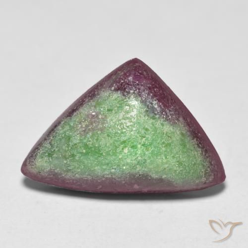 8.49ct 天然 マルチカラー ルビーゾイサイト, トリリオン, オペーク