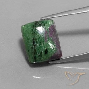 10.12ct 天然 マルチカラー ルビーゾイサイト, バゲット, オペーク