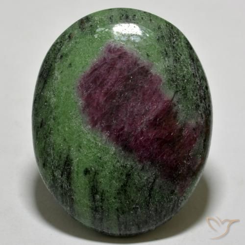 85.53ct 天然 マルチカラー ルビーゾイサイト, 楕円形, オペーク