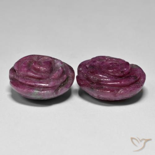 Shop natural 37.71ct マルチカラー ルビーゾイサイト gems, フラワーカット, from タンザニア at GemSelect. In stock, global shipping!
