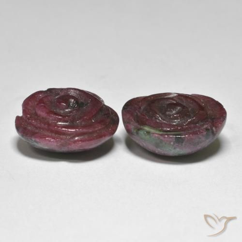 Shop natural 31.97ct マルチカラー ルビーゾイサイト gems, フラワーカット, from タンザニア at GemSelect. In stock, global shipping!