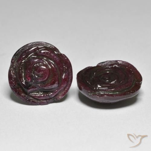 Shop natural 26.55ct マホガニーレッド ルビーゾイサイト gems, フラワーカット, from タンザニア at GemSelect. In stock, global shipping!