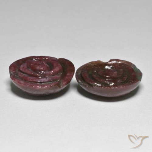 Shop natural 30.21ct ダークレッド ルビーゾイサイト gems, フラワーカット, from タンザニア at GemSelect. In stock, global shipping!