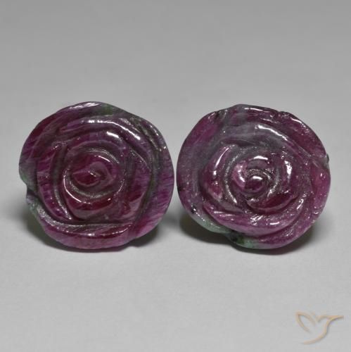 Shop natural 36.31ct マルチカラー ルビーゾイサイト gems, フラワーカット, from タンザニア at GemSelect. In stock, global shipping!