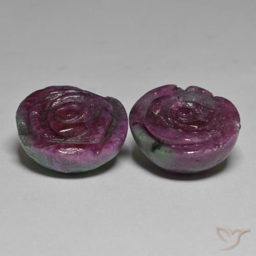 Shop natural 36.31ct マルチカラー ルビーゾイサイト gems, フラワーカット, from タンザニア at GemSelect. In stock, global shipping!