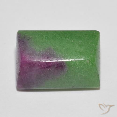 9.04ct 天然 マルチカラー ルビーゾイサイト, バゲット, オペーク