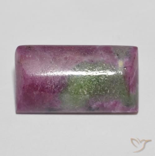 9.88ct 天然 マルチカラー ルビーゾイサイト, バゲット, オペーク