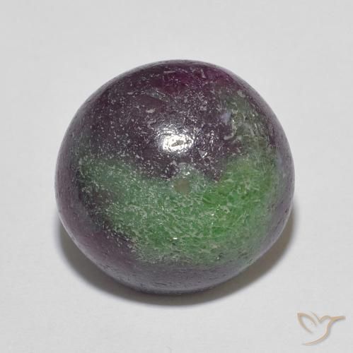 8.90ct 天然 マルチカラー ルビーゾイサイト, ラウンド, オペーク