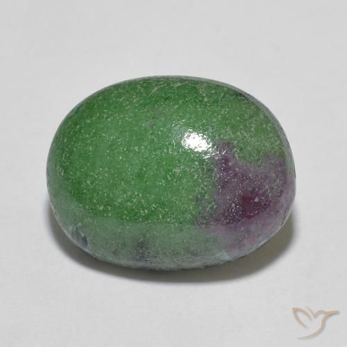 7.84ct 天然 マルチカラー ルビーゾイサイト, 楕円形, オペーク