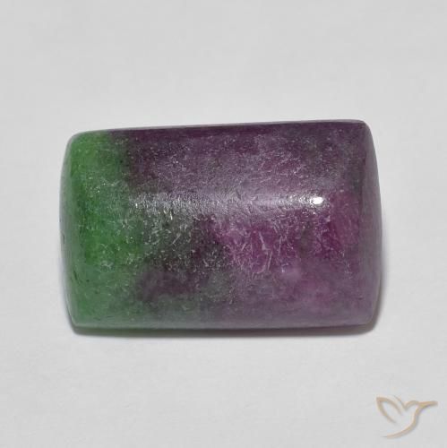 9.04ct 天然 マルチカラー ルビーゾイサイト, クッション, オペーク