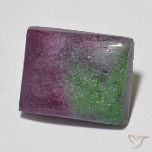 8.98ct 天然 マルチカラー ルビーゾイサイト, バゲット, オペーク