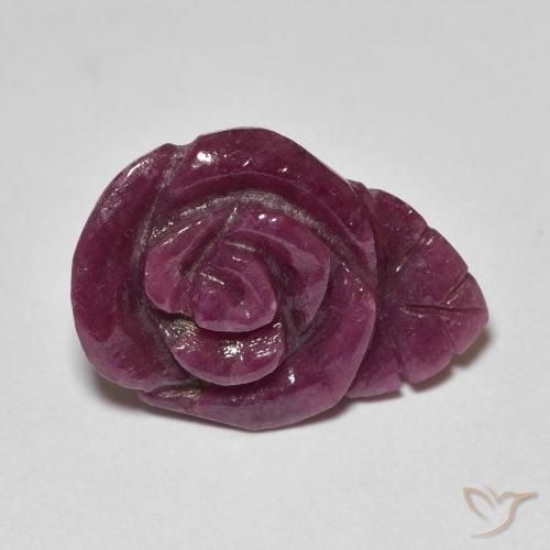 13.85ct 天然 マルチカラー ルビーゾイサイト, フラワーカット, オペーク
