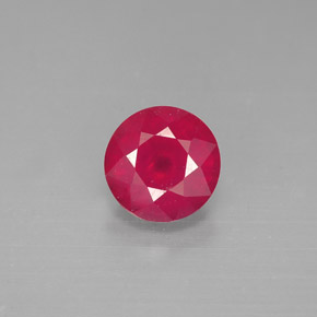 1.40カラットの天然ピンクレッドルビー（6.42 mm・ラウンドカット）