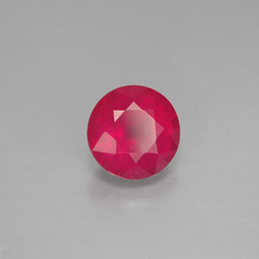 1.40カラットの天然ピンクレッドルビー（6.42 mm・ラウンドカット）