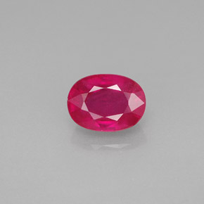 1.40カラットの天然ピンクレッドルビー（7.2×5.3 mm・オーバルカット）