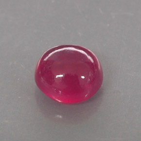 1.26カラットの天然ピンクレッドルビー（5.68 mm・透明）