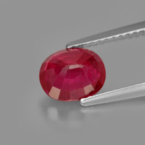 1.96カラットの天然ピンクレッドルビー（7.7×6.3 mm・オーバルカット）