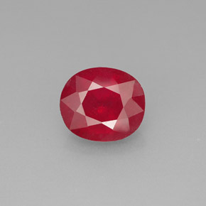 1.91カラットの天然ピンクレッドルビー（7.7×6.7 mm・オーバルカット）
