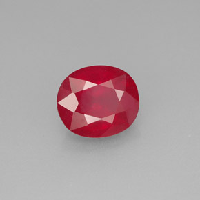 1.91カラットの天然ピンクレッドルビー（7.7×6.7 mm・オーバルカット）