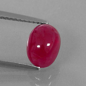 3.30カラットの天然ピンクレッドルビー（8.7×6.5 mm・透明）