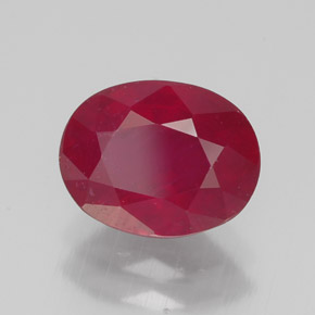 2.39カラットの天然ピンクレッドルビー（8.8×6.8 mm・オーバルカット）
